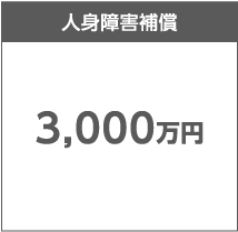 人身傷害補償 3,000万円